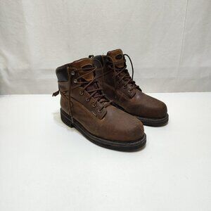 Wolverine Brek W10080 Waterproof Steel-Toe Leather Work Boot 6" Shaft Men Sz 10M